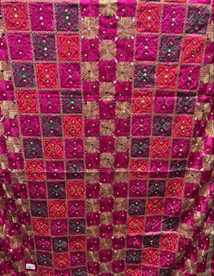 Pink Bliss Fulkari Chunni